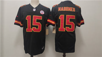Patrick Mahomes Kansas City Chiefs black FUSE jersey