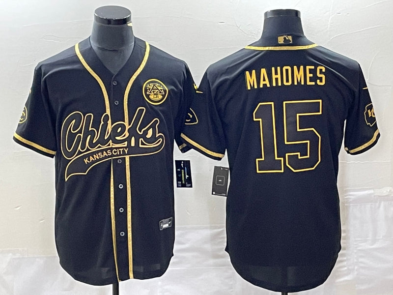 Patrick Mahomes Kansas City Chiefs black jersey