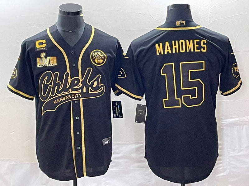 Patrick Mahomes Kansas City Chiefs black jersey