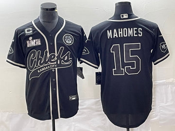 Patrick Mahomes Kansas City Chiefs black jersey