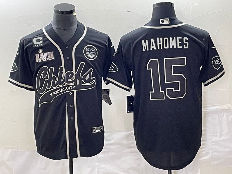 Patrick Mahomes Kansas City Chiefs black jersey