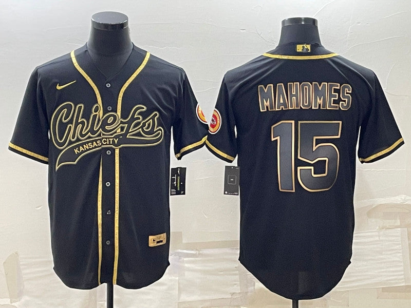 Patrick Mahomes Kansas City Chiefs black jersey