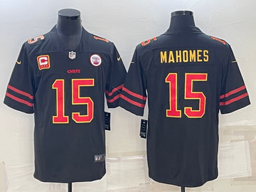 Patrick Mahomes Kansas City Chiefs black jersey