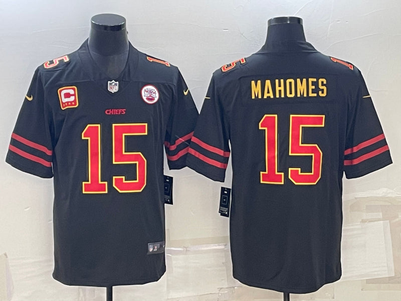 Patrick Mahomes Kansas City Chiefs black jersey