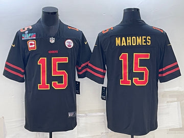 Patrick Mahomes Kansas City Chiefs black jersey