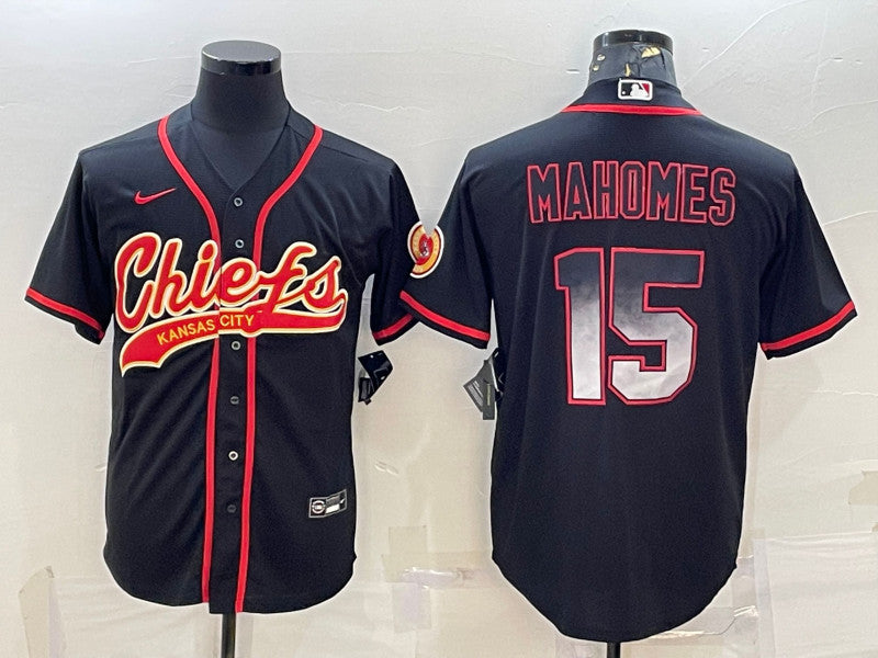 Patrick Mahomes Kansas City Chiefs black jersey
