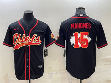 Patrick Mahomes Kansas City Chiefs black jersey