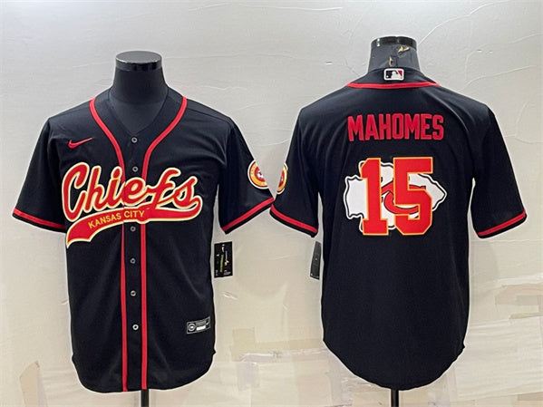 Patrick Mahomes Kansas City Chiefs black jersey