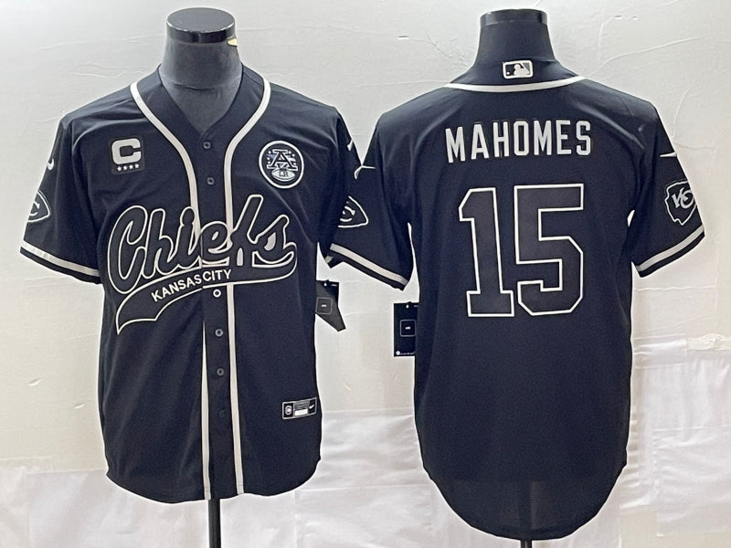 Patrick Mahomes Kansas City Chiefs black jersey