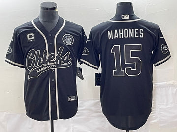 Patrick Mahomes Kansas City Chiefs black jersey