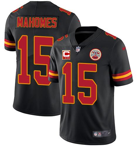 Patrick Mahomes Kansas City Chiefs black jersey