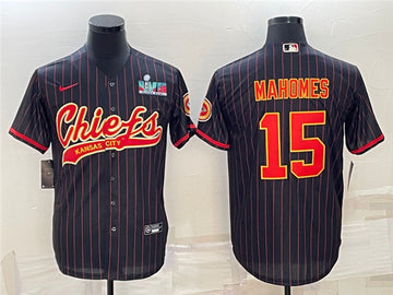 Patrick Mahomes Kansas City Chiefs black jersey