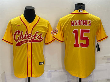 Patrick Mahomes Kansas City Chiefs gold jersey