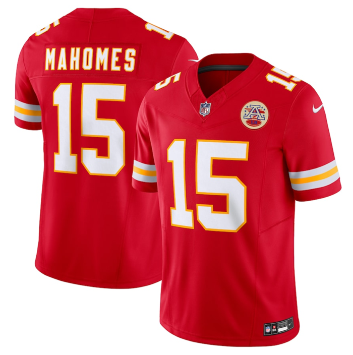 Patrick Mahomes Kansas City Chiefs red FUSE jersey