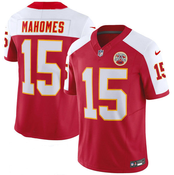 Patrick Mahomes Kansas City Chiefs red-white FUSE jersey