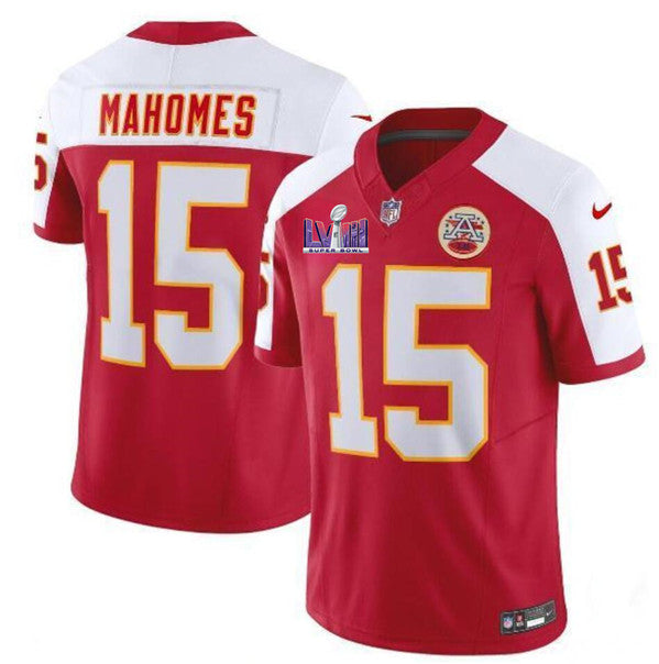 Patrick Mahomes Kansas City Chiefs red-white FUSE jersey