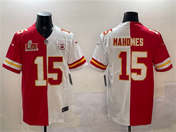 Patrick Mahomes Kansas City Chiefs red Split jersey