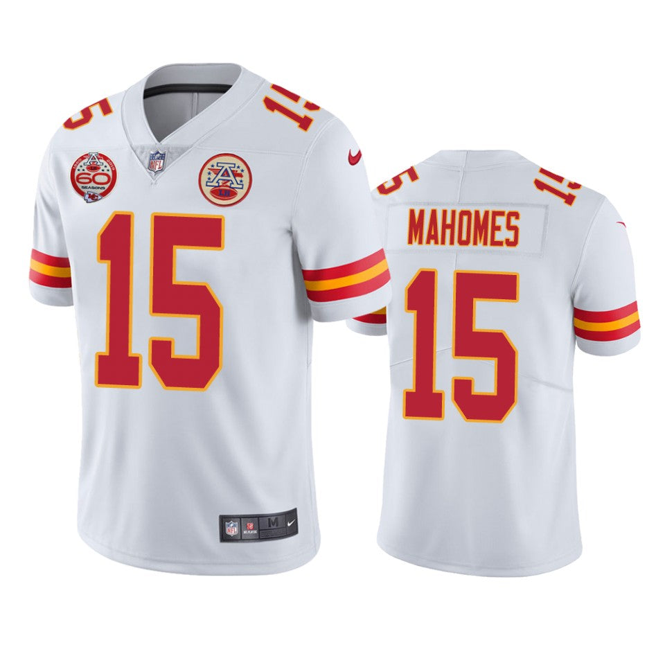 Patrick Mahomes Kansas City Chiefs white jersey
