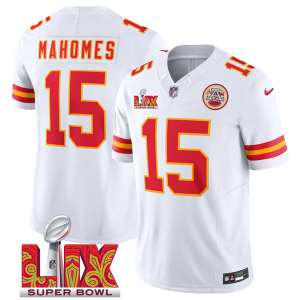 Patrick Mahomes Kansas City Chiefs white FUSE jersey