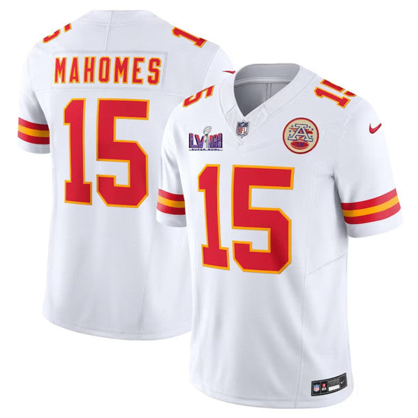 Patrick Mahomes Kansas City Chiefs white FUSE jersey