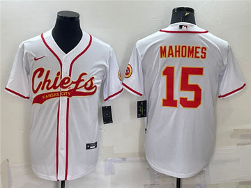 Patrick Mahomes Kansas City Chiefs white jersey