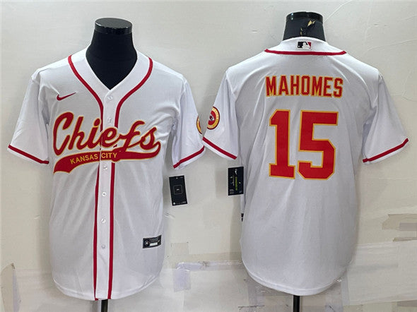 Patrick Mahomes Kansas City Chiefs white jersey