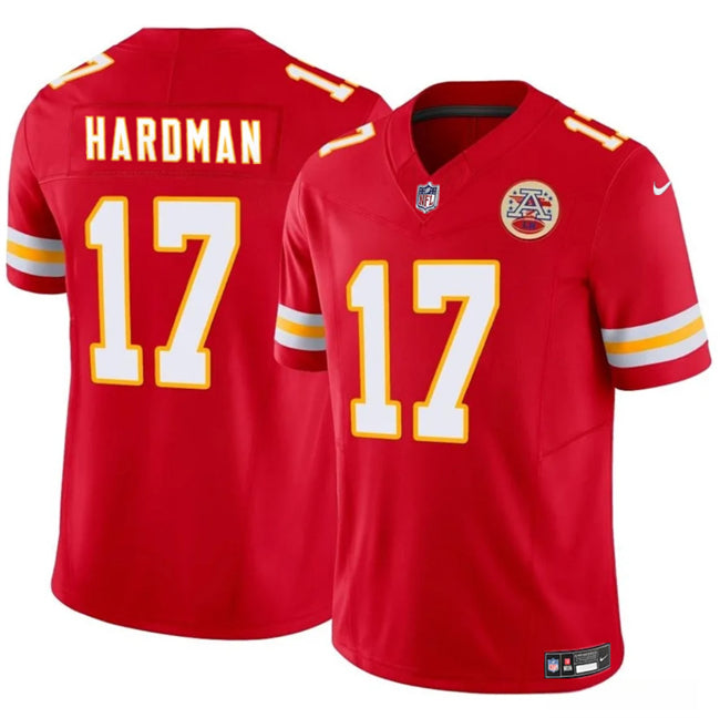 Mecole Hardman Kansas City Chiefs red FUSE jersey