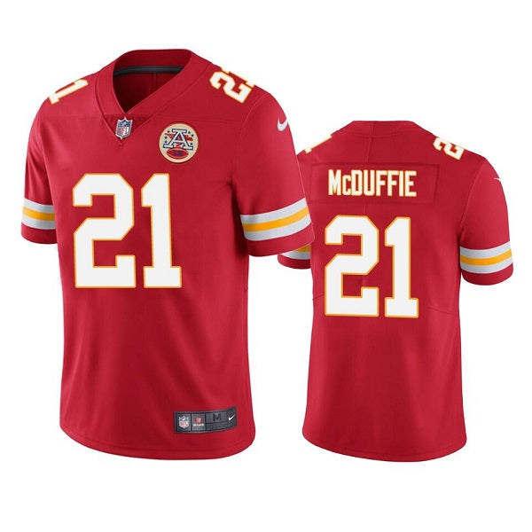 Trent McDuffie Kansas City Chiefs red jersey