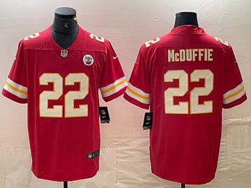 Trent McDuffie Kansas City Chiefs red jersey