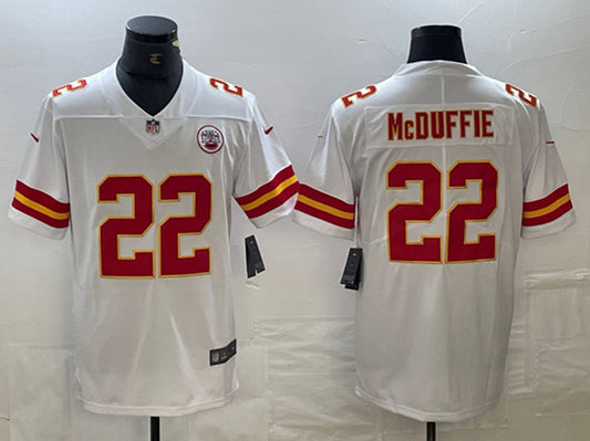 Kansas City Chiefs #22 Trent McDuffie White Jersey