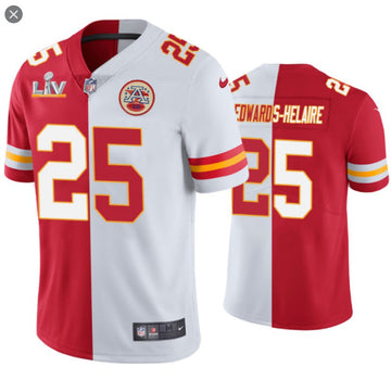 Clyde Edwards-Helaire Kansas City Chiefs red-white jersey