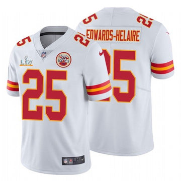 Clyde Edwards-Helaire Kansas City Chiefs white jersey