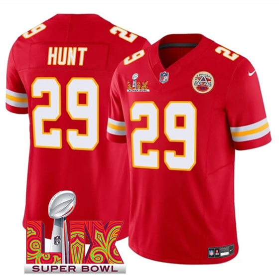 Kareem Hunt Kansas City Chiefs red FUSE jersey