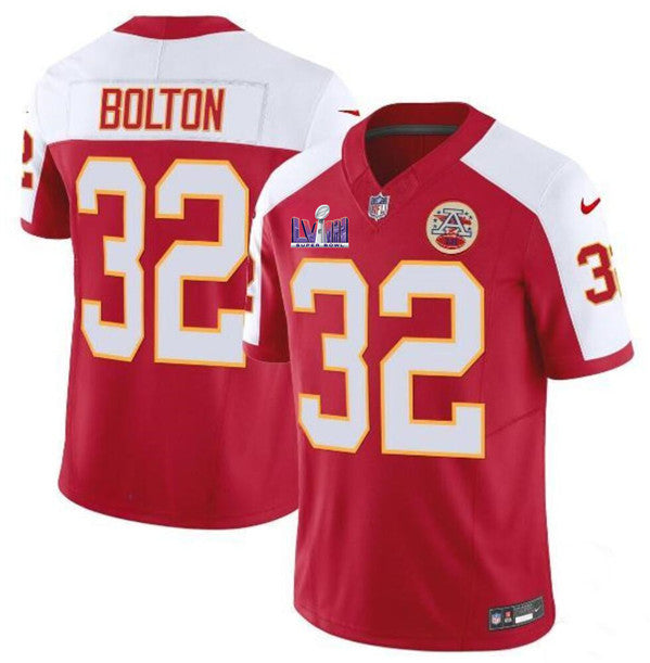 Nick Bolton Kansas City Chiefs red-white FUSE jersey