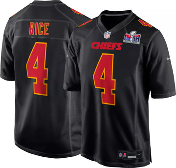 Rashee Rice Kansas City Chiefs black Game jersey