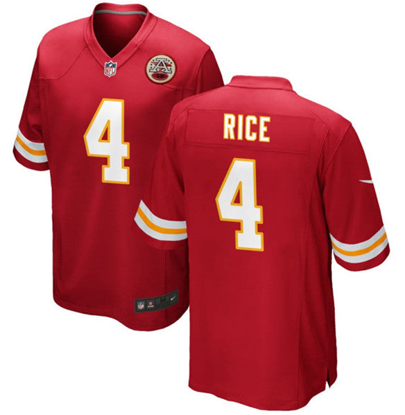 Rashee Rice Kansas City Chiefs red Game jersey