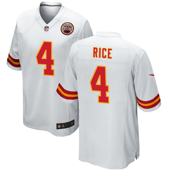 Rashee Rice Kansas City Chiefs white Game jersey