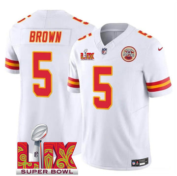 Hollywood Brown Kansas City Chiefs white FUSE jersey