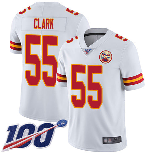 Frank Clark Kansas City Chiefs white jersey