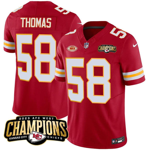 Derrick Thomas Kansas City Chiefs red FUSE jersey