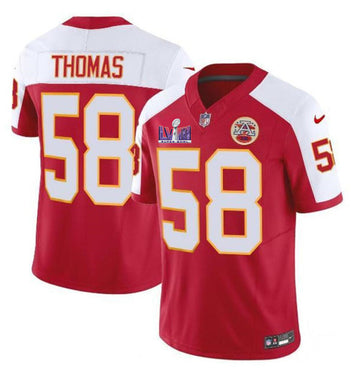 Derrick Thomas Kansas City Chiefs red-white FUSE jersey