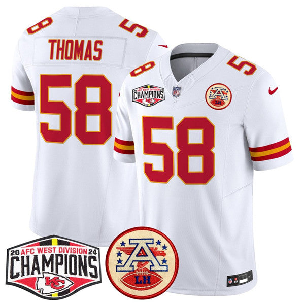 Derrick Thomas Kansas City Chiefs white FUSE jersey