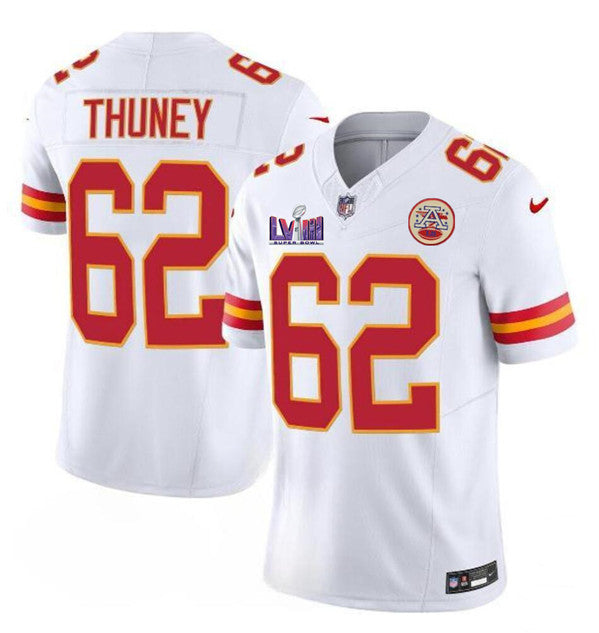 Joe Thuney Kansas City Chiefs white FUSE jersey