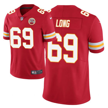Kyle Long Kansas City Chiefs red jersey