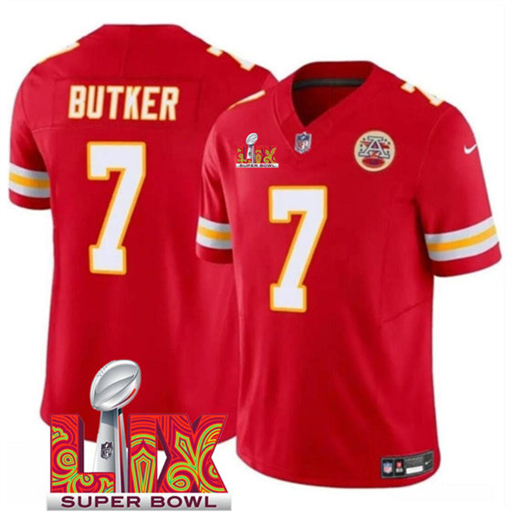 Harrison Butker Kansas City Chiefs red FUSE jersey