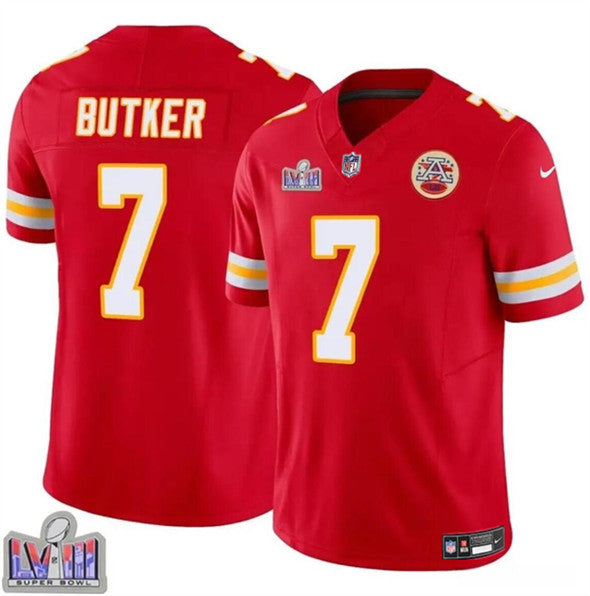 Harrison Butker Kansas City Chiefs red FUSE jersey