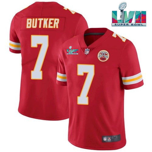 Harrison Butker Kansas City Chiefs red jersey