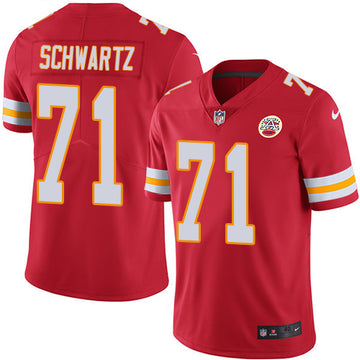 Mitchell Schwartz Kansas City Chiefs red jersey
