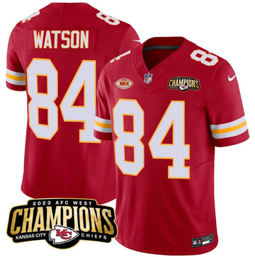 Justin Watson Kansas City Chiefs red FUSE jersey