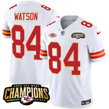 Justin Watson Kansas City Chiefs white FUSE jersey